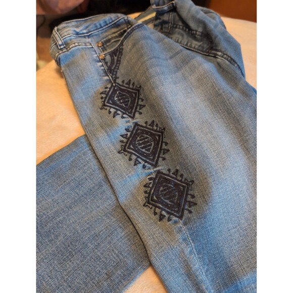 Code Bleu jeans with embroidered pattern size 8 - Picture 5 of 8